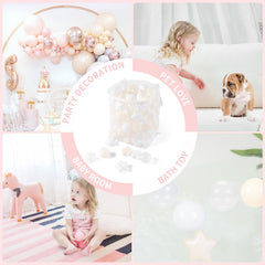 TrendPlay beige and clear color theme enhances festive setups