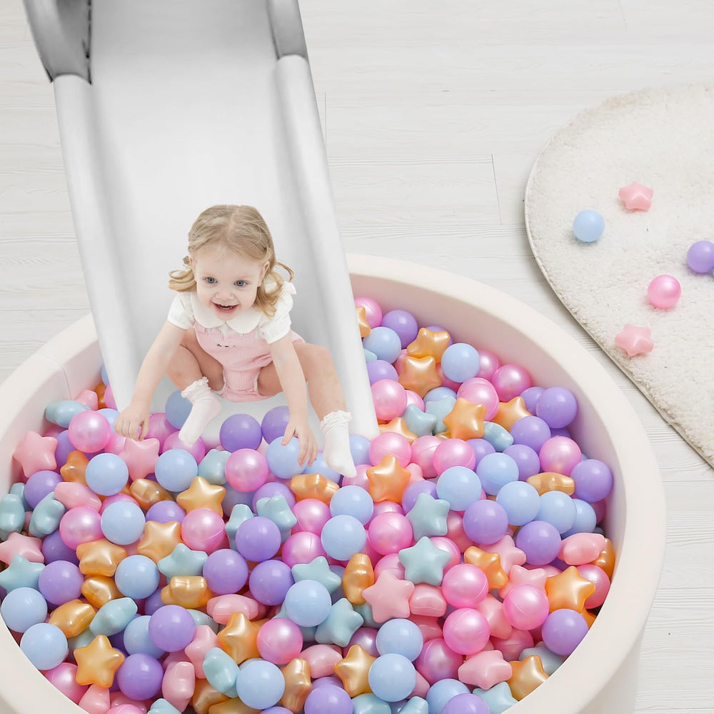 TRENDPLAY birthday party decorations with star balls add color-themed ambience