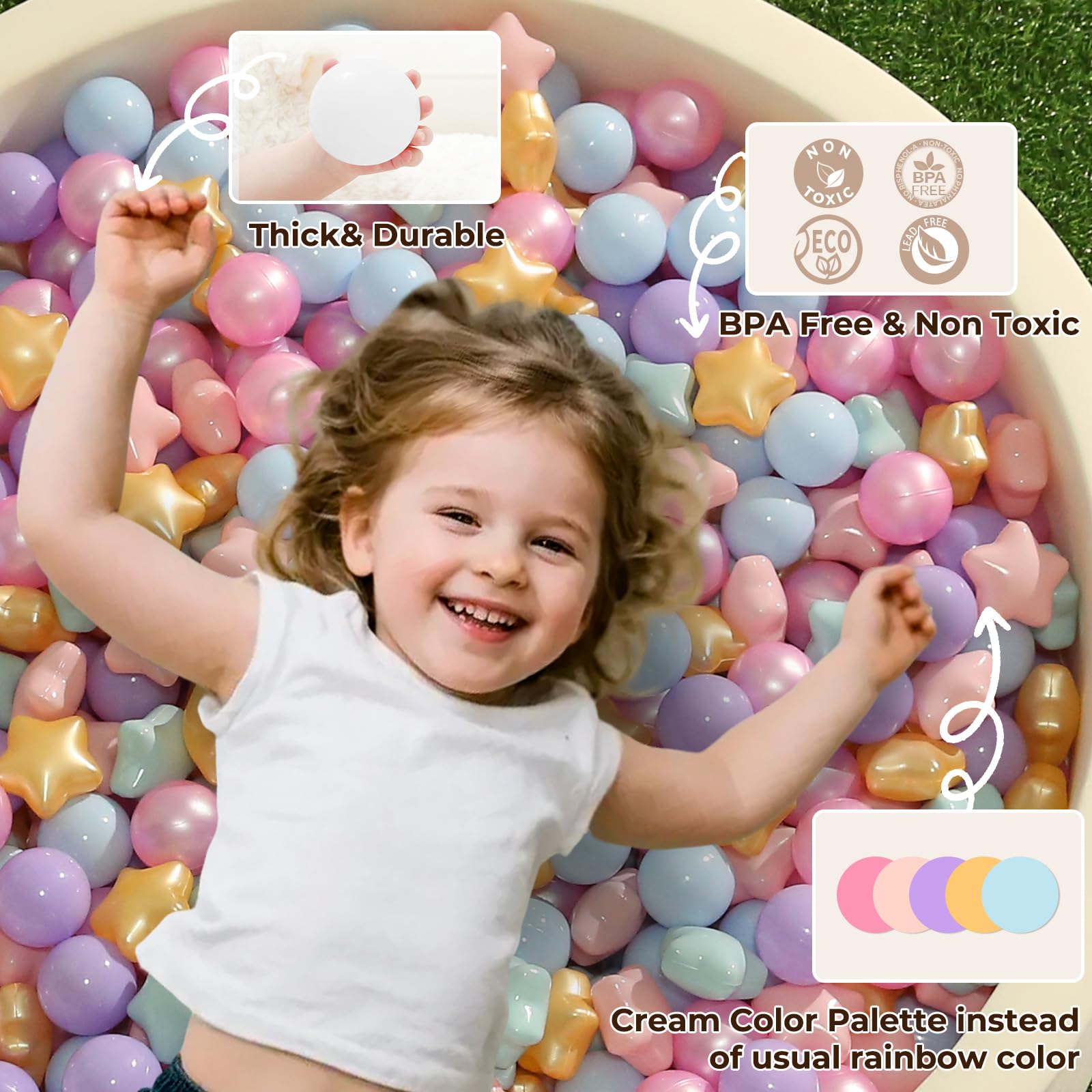 TRENDPLAY colorful ball pit area doubles as playful decor