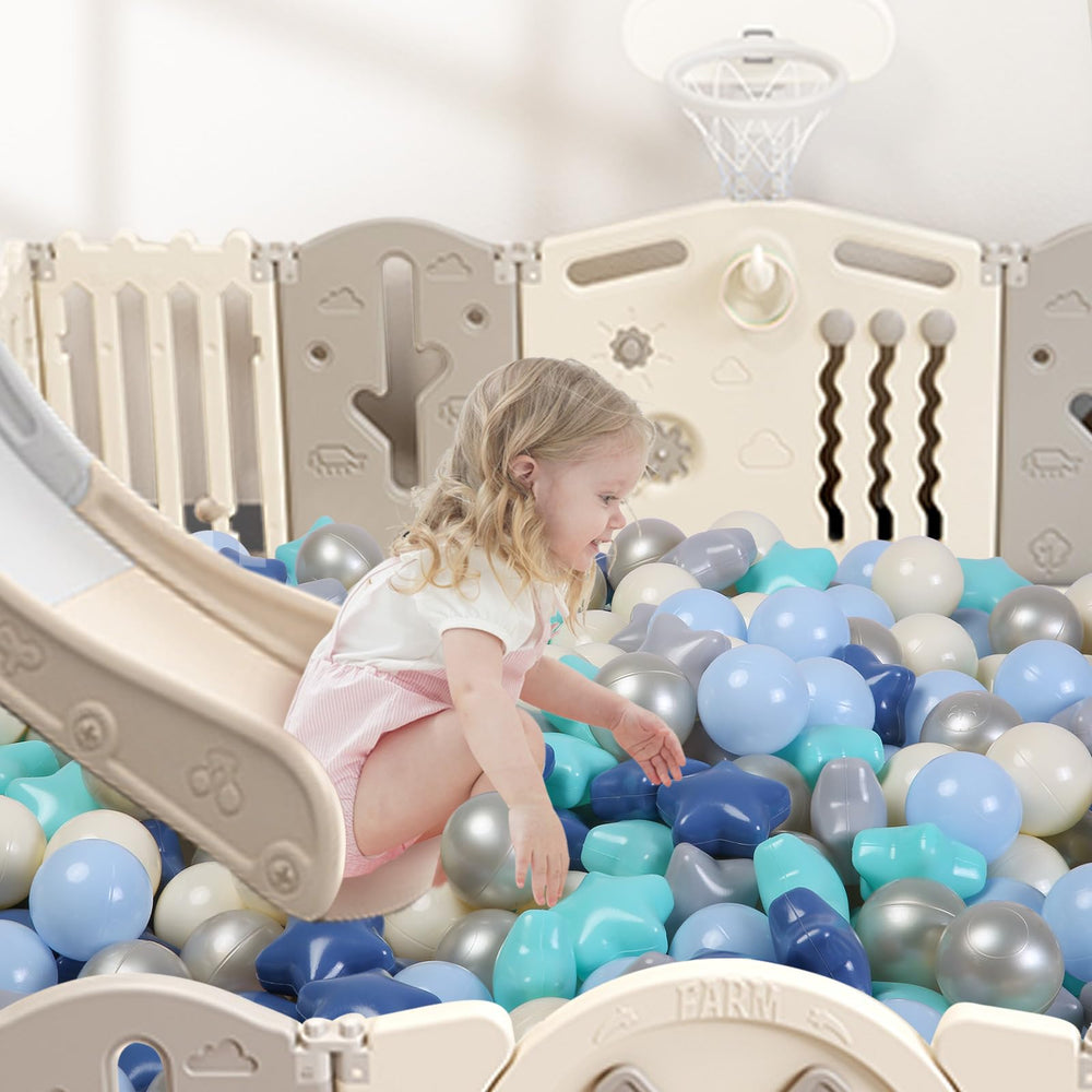 TRENDPLAY Cream blue star balls add soft decor vibes.