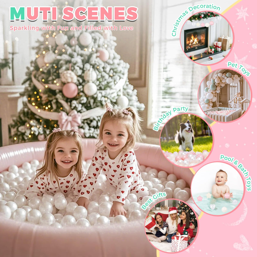 TRENDPLAY cream pink beige white pit balls ideal for cozy play spaces