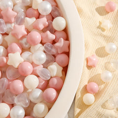 TRENDPLAY heart shaped pit balls adding festive flair for parties and sensory exploration