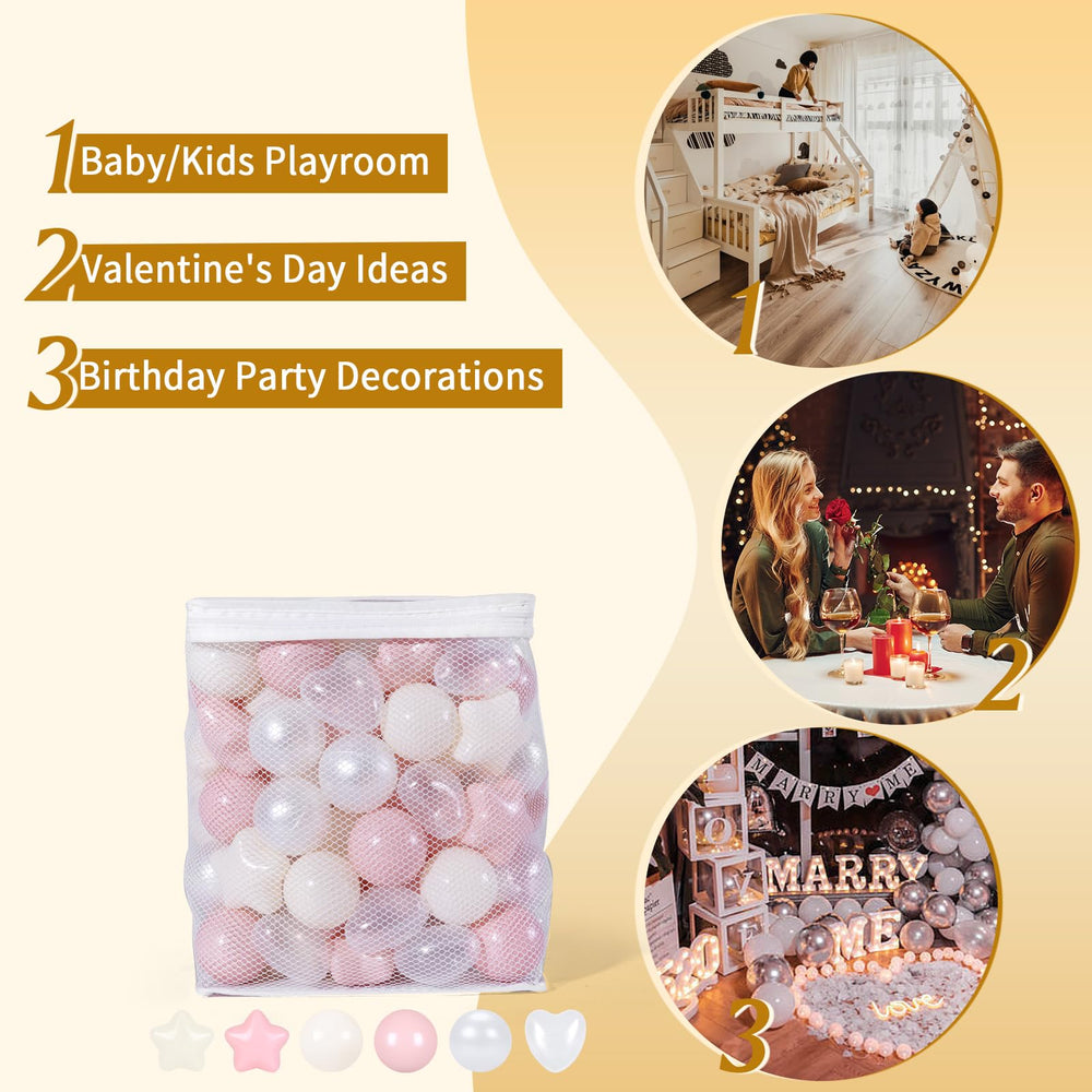 TRENDPLAY kids room decor with multi color pit balls brightening the space