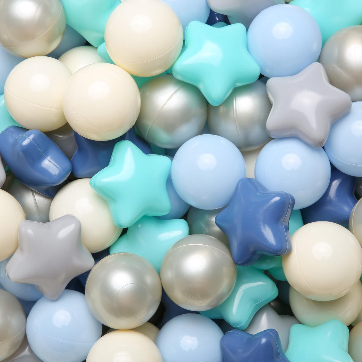 TRENDPLAY Star ball pit balls blue stars for engaging sensory play