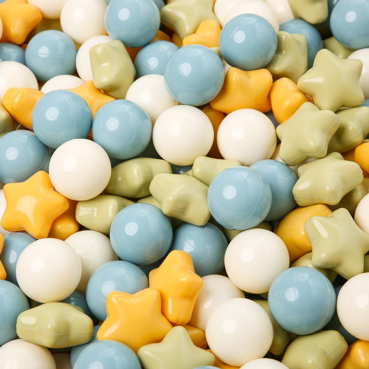 TRENDPLAY star ball pit balls in yellow stars for engaging toddler play