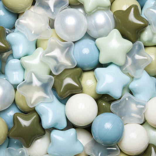 TRENDPLAY Star Ball Pit Balls creamy blue collection for toddlers' playtime and safety.
