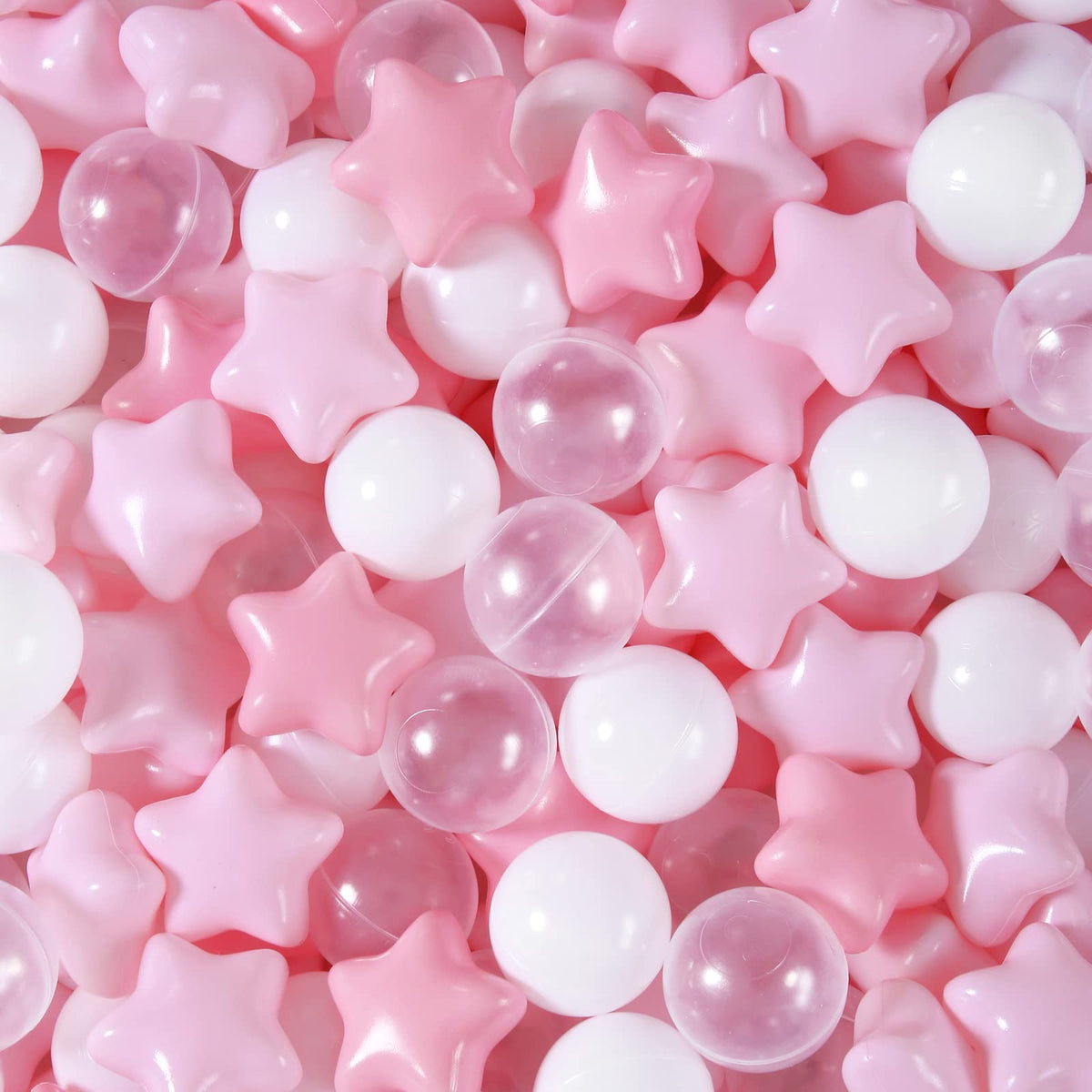 TrendPlay Star Ball Pit Balls in pink spark imaginative play for toddlers.