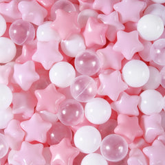 TrendPlay Star Ball Pit Balls in pink spark imaginative play for toddlers.