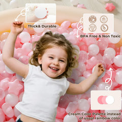 TrendPlay Star Ball Pit Balls in white offer safe tactile fun for little hands.