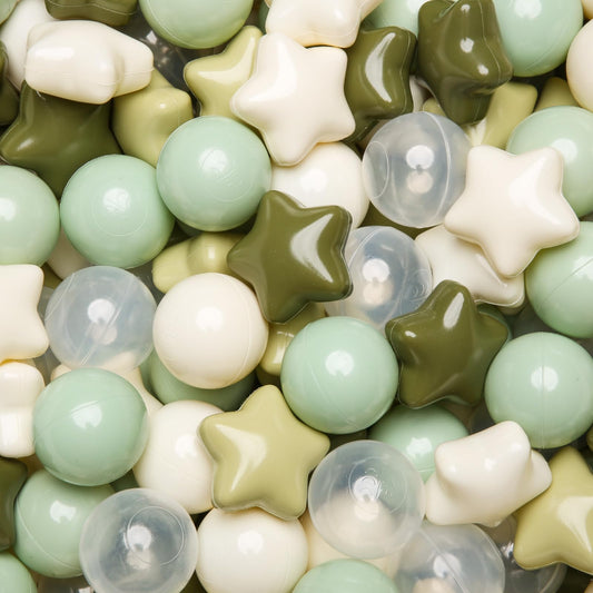 TRENDPLAY star pit balls green collection for safe, colorful toddler play.