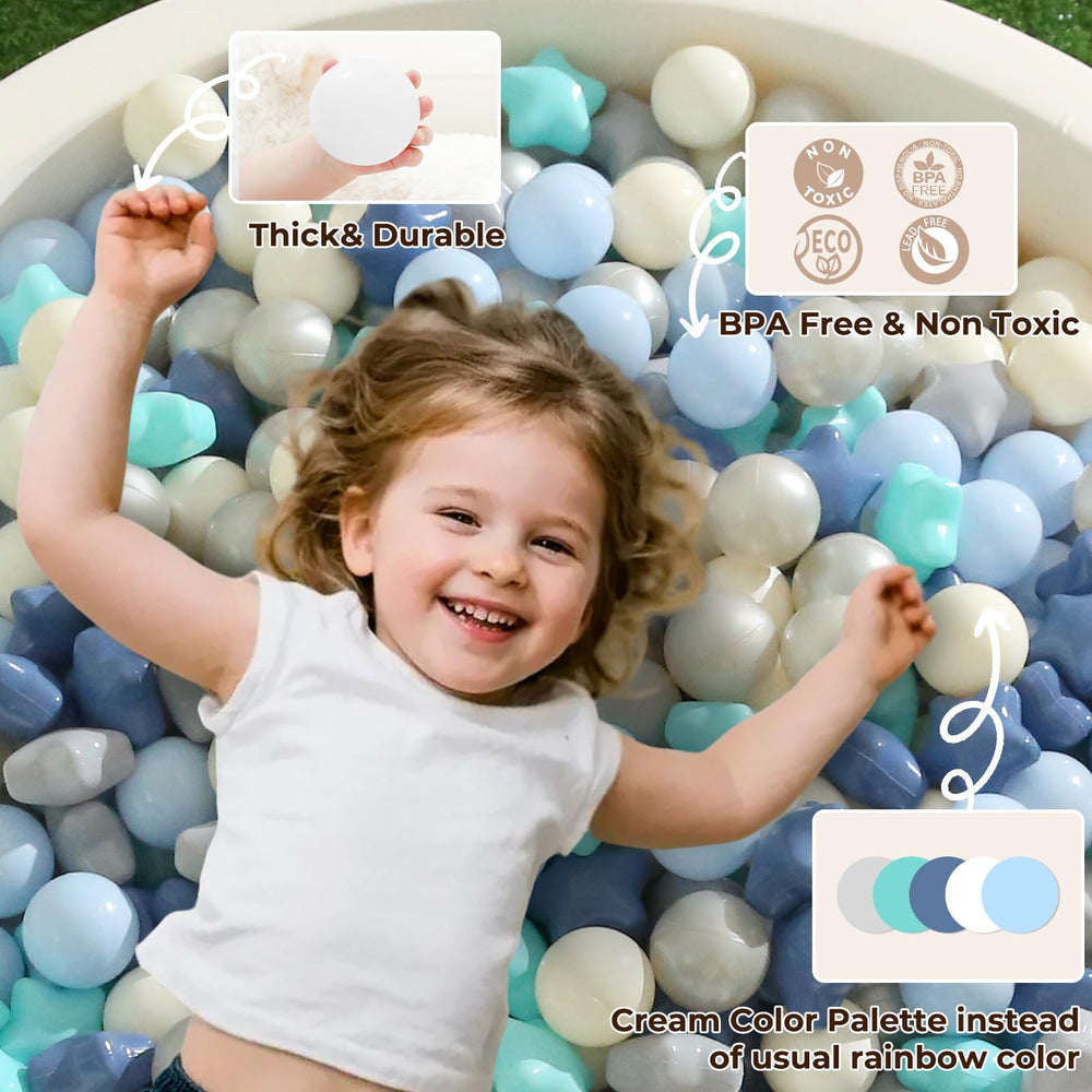 TRENDPLAY Sturdy non-toxic ball pit balls blue for long-lasting fun