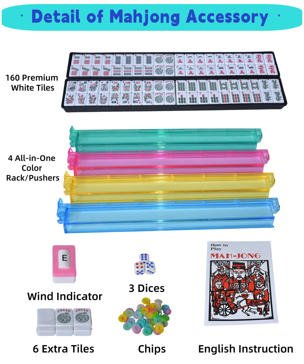 Trendymate mahjong tile trays with lid keep tiles organized during play.