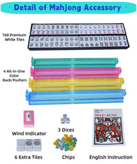 Trendymate mahjong tile trays with lid keep tiles organized during play.