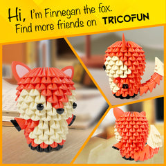 Tricofun cute animal kit featuring fox figures for creative STEM exploration.