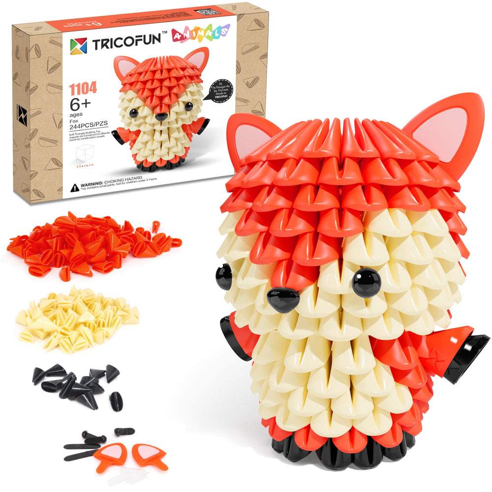 Tricofun Fox 3D soft blocks for safe, imaginative construction play.