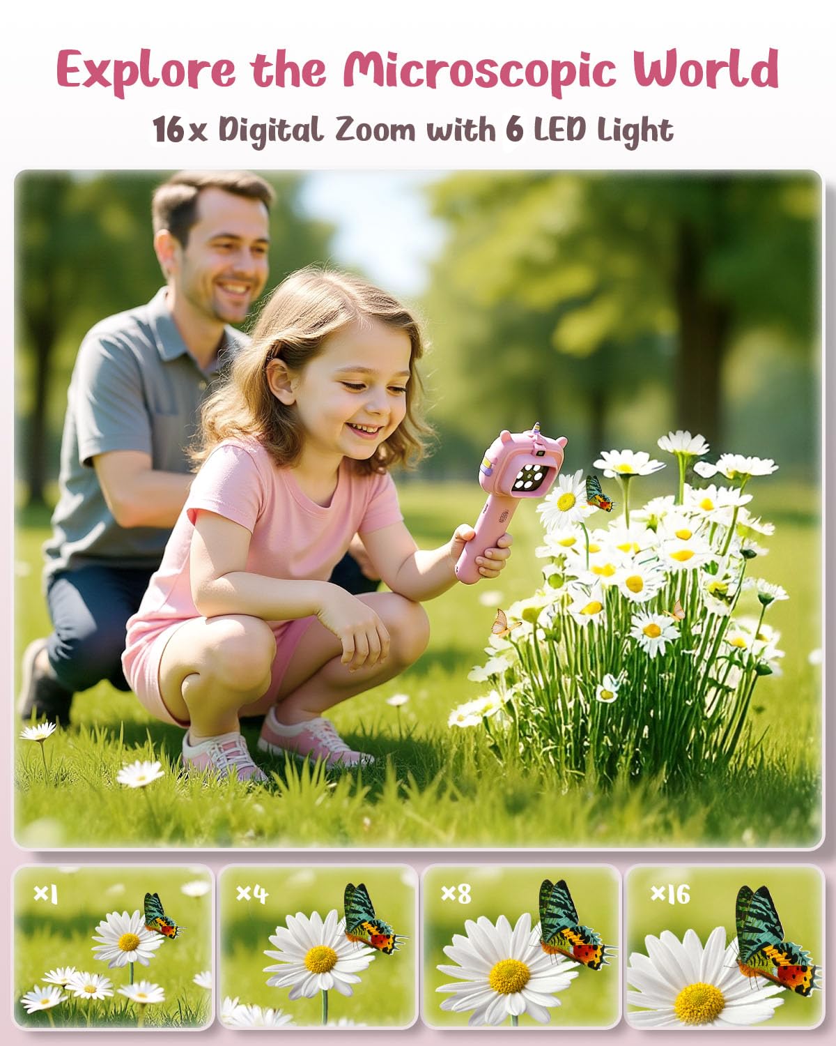 Trigowalt microscope camera 2.4 inch screen enables comfortable real time viewing