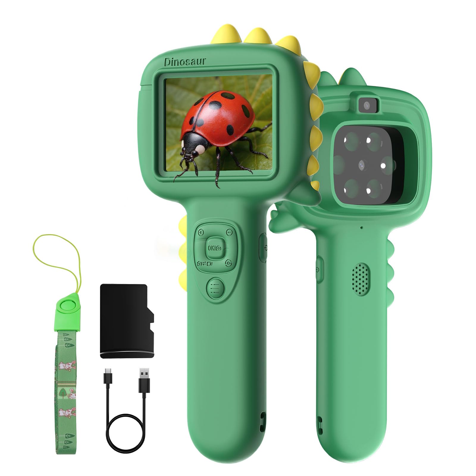 Trigowalt kids microscope camera with 2.4-inch screen captures tiny specimens in vivid detail.