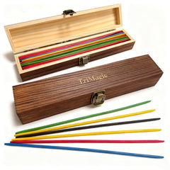 TriMagic Pick Up Sticks original box with hinged case ready for travel and display