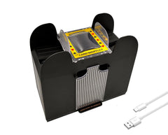 Triplgoat shuffler in compact 6-deck mode ideal for home games.