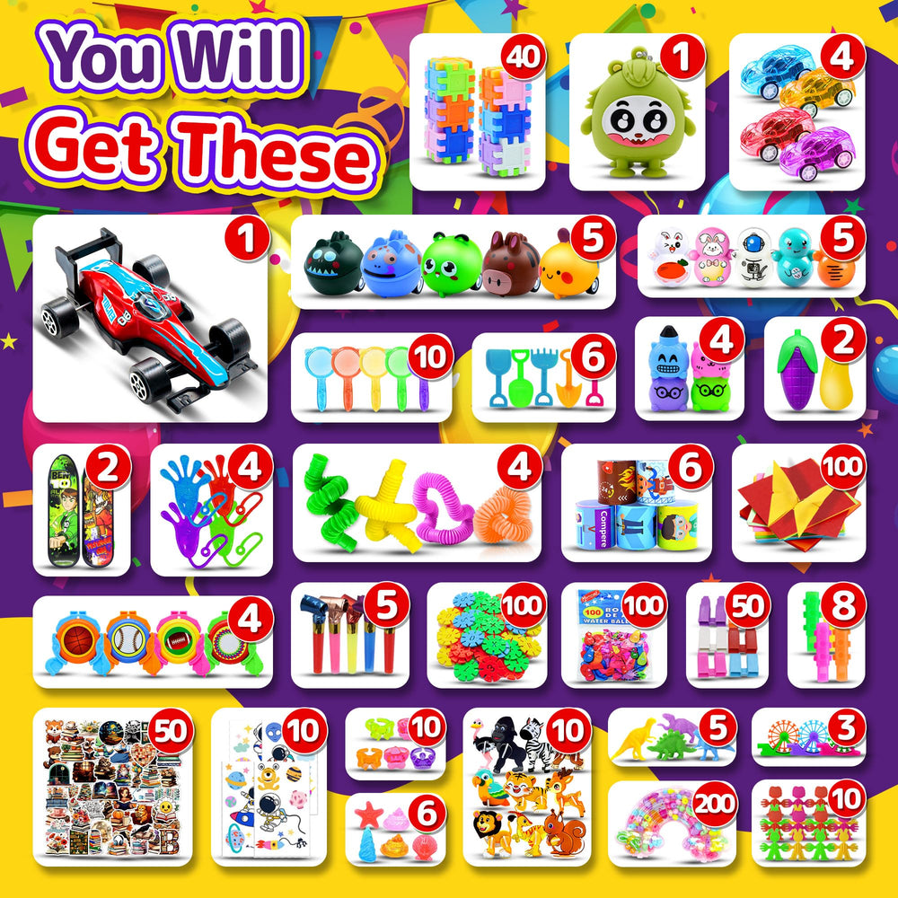 TRIRAXUS bulk toy set with safe materials ideal for party favors