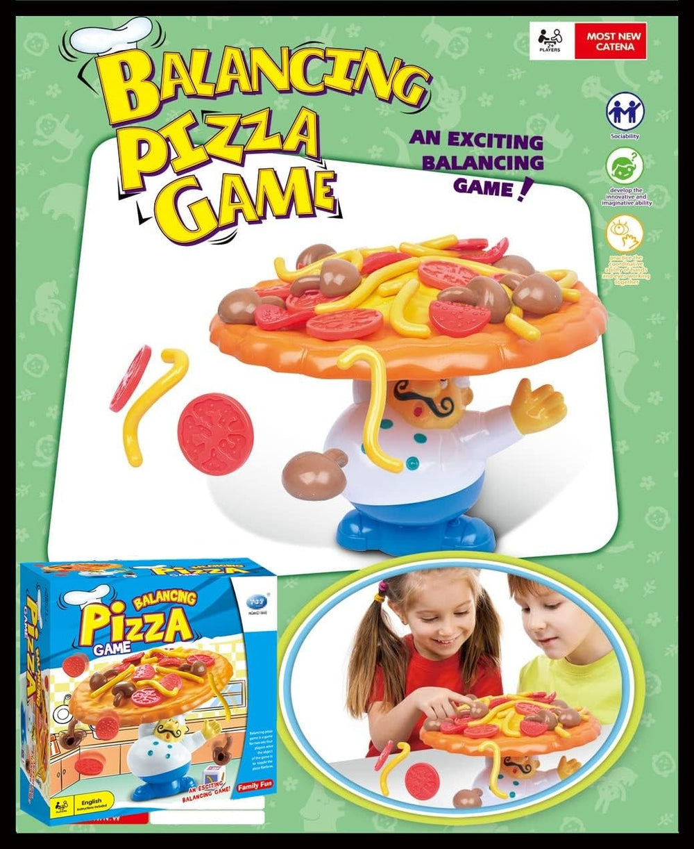 Trisquirrel Topple Pizza Game pizza pieces snap into place as wobble teases tension.