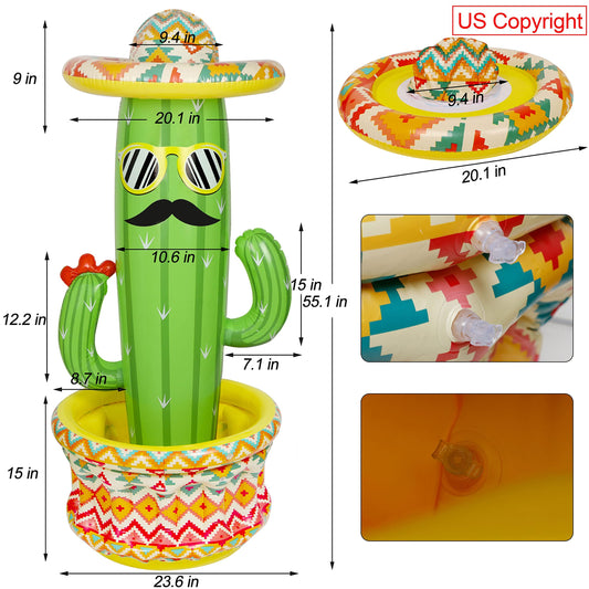 Triumpeek cactus cooler with large dimensions suitable for family gatherings.