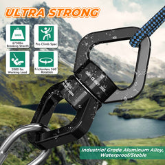 Trobing antirust screw-lock snap hooks prevent gate failures while protecting ropes.