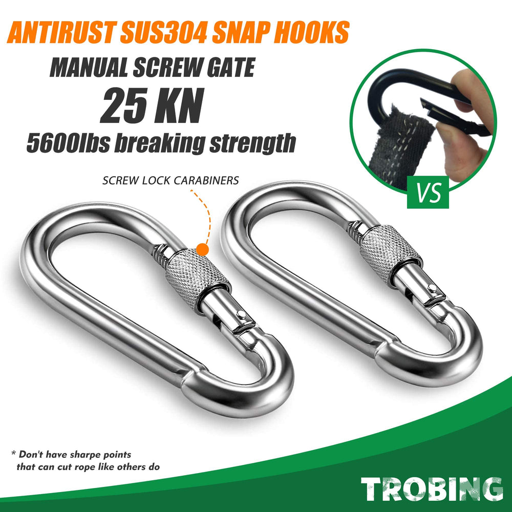 Trobing indoor-outdoor rotator supports climbing and swinging in any environment.