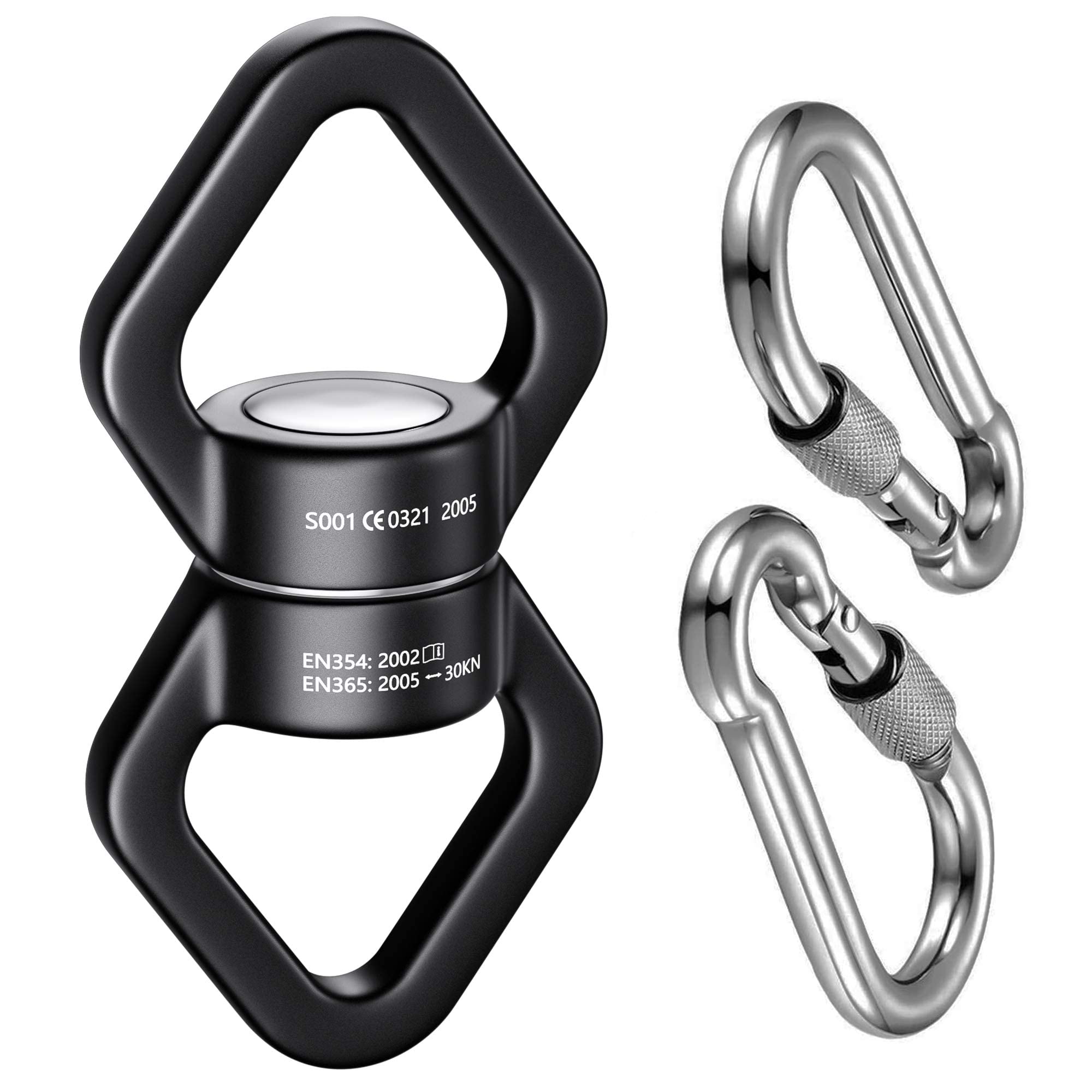 Trobing swing swivel 30kn offers smooth 360° rotation for safer, kink-free rope use.
