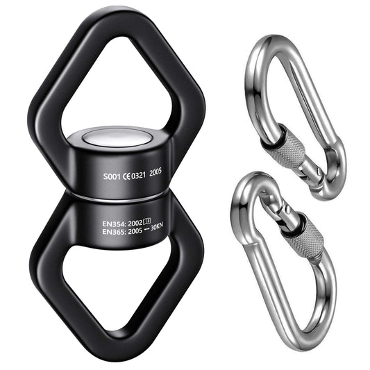 Trobing swing swivel 30kn offers smooth 360° rotation for safer, kink-free rope use.