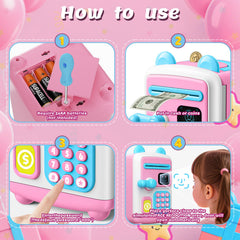 TROTK Upgraded Piggy Bank abs-material ensures sturdy, durable design for active play.