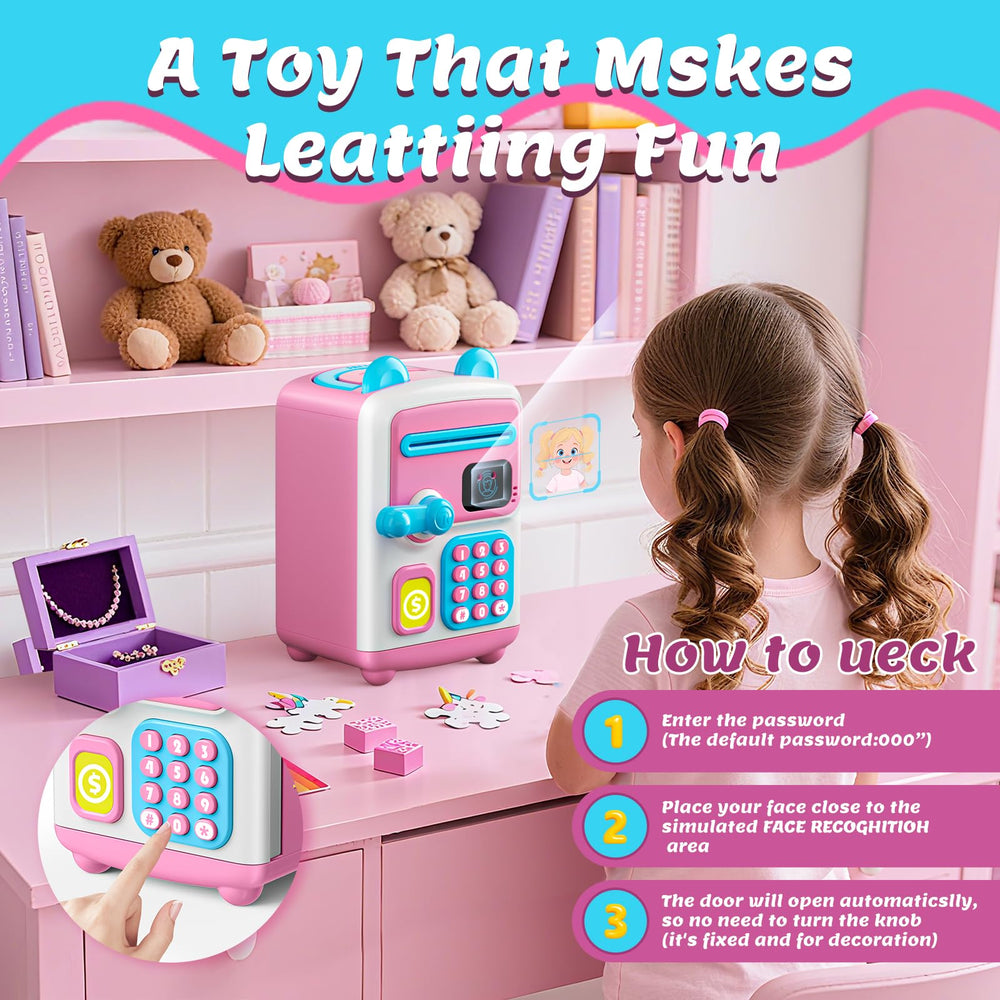 TROTK Upgraded Piggy Bank coin-capacity stores hundreds of coins for growing allowances.