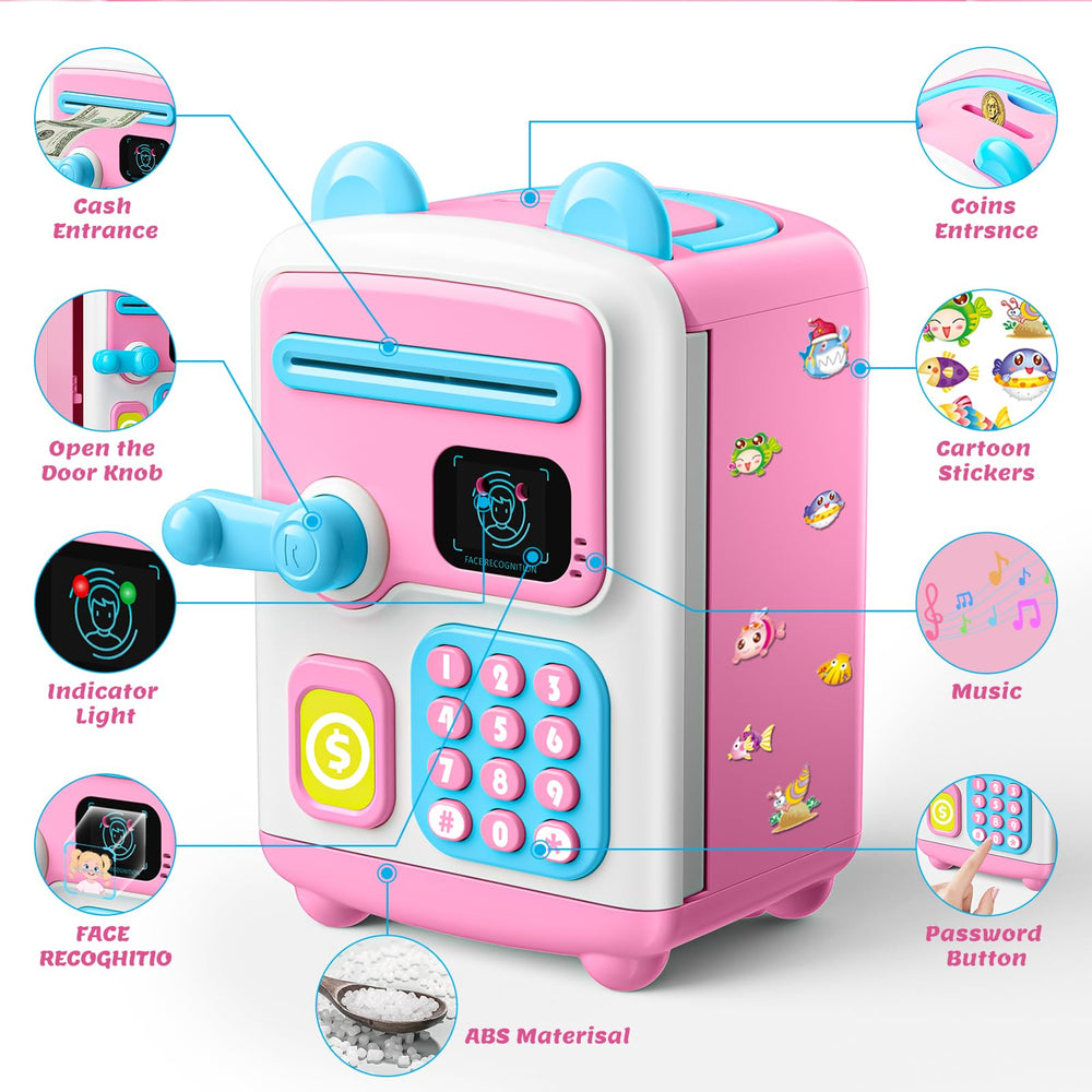 TROTK Upgraded Piggy Bank indicator-lights provide clear access feedback.