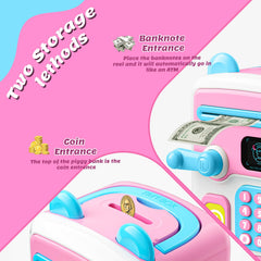 TROTK Upgraded Piggy Bank paper-money-scroll automatically deposits banknotes into the ATM.