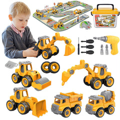 Trovogil take apart construction trucks set for hands-on STEM play and motor skill development.