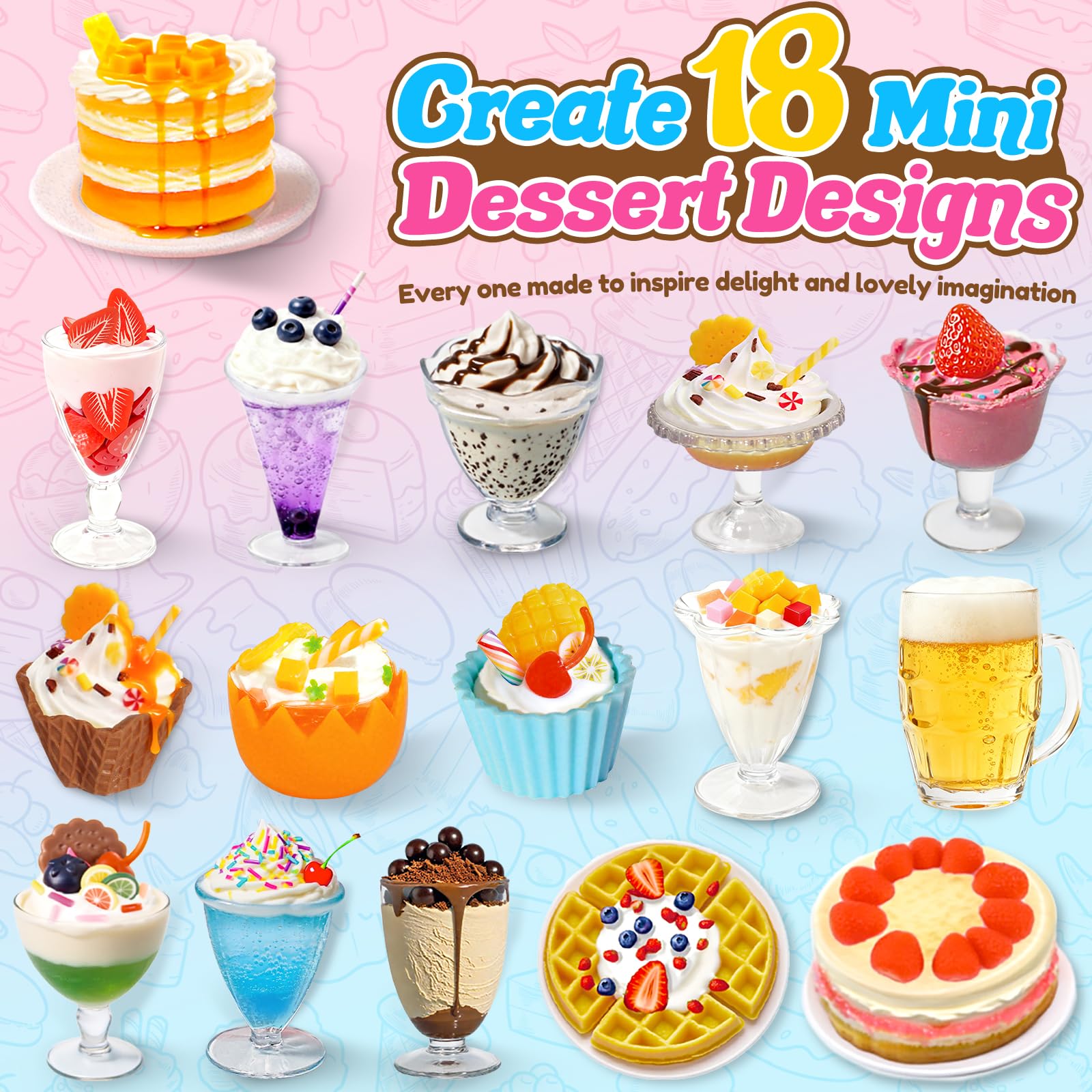 Trubic display cabinet for mini desserts keeps crafts organized and ready for display