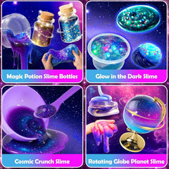 Trubic Galaxy Slime Kit blue and purple clay for buttery textures