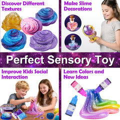 Trubic Galaxy Slime Kit crystal slime with smooth texture and easy cleanup