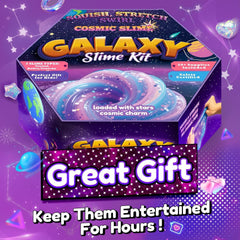 Trubic Galaxy Slime Kit foam balls and beads for crunchy texture