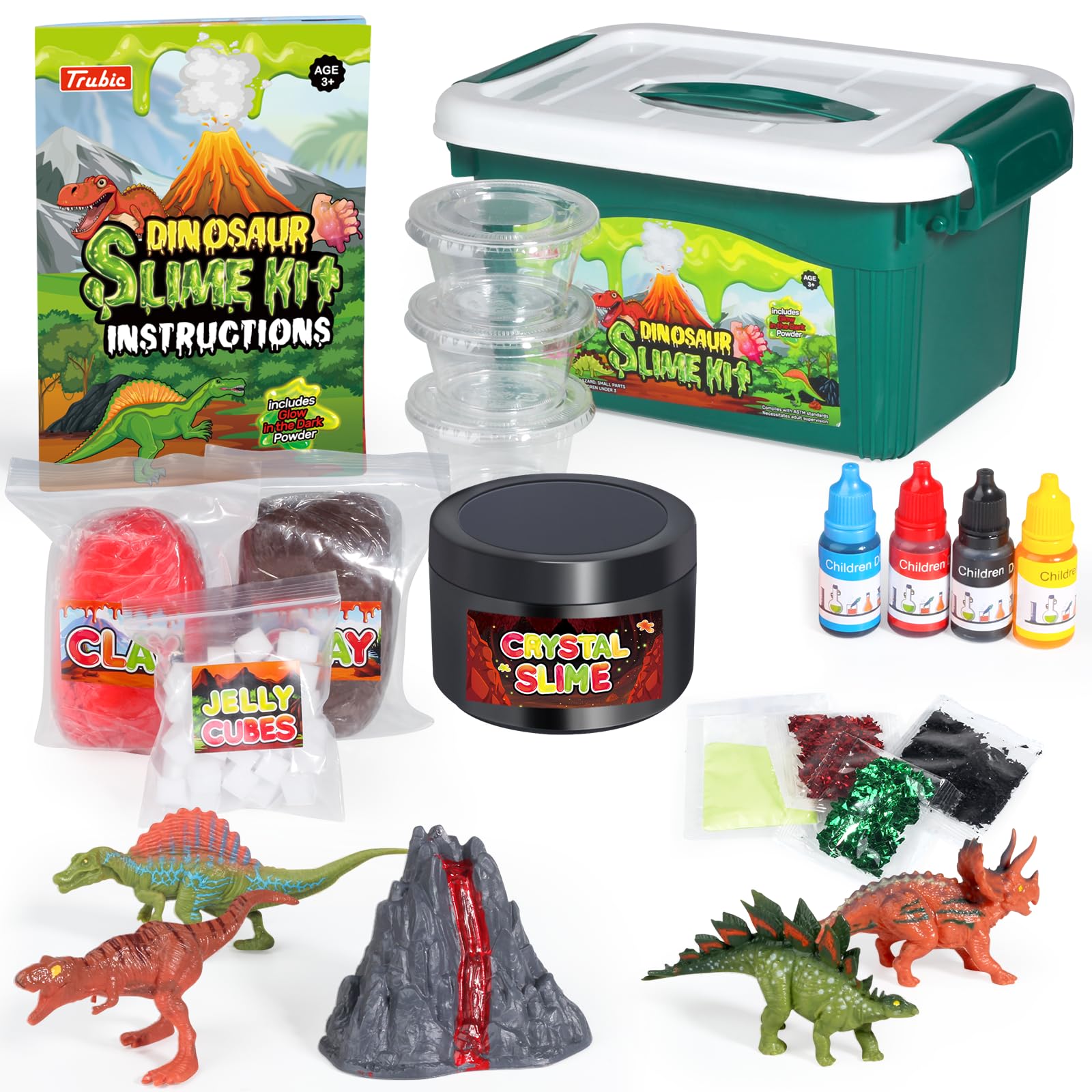 Trubic slime storage containers keep slime fresh and mess-free.