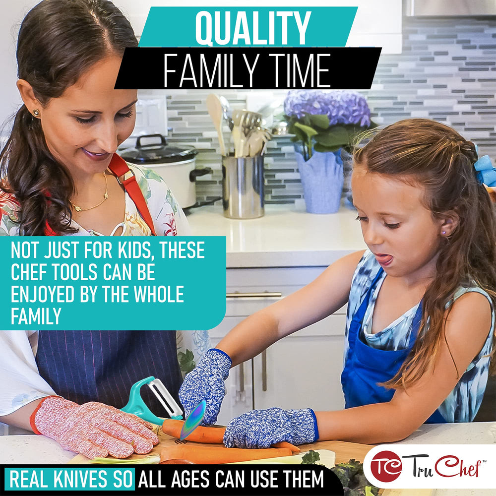TruChef kids paring knife for precise trimming with small hands