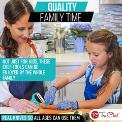 TruChef kids paring knife for precise trimming with small hands