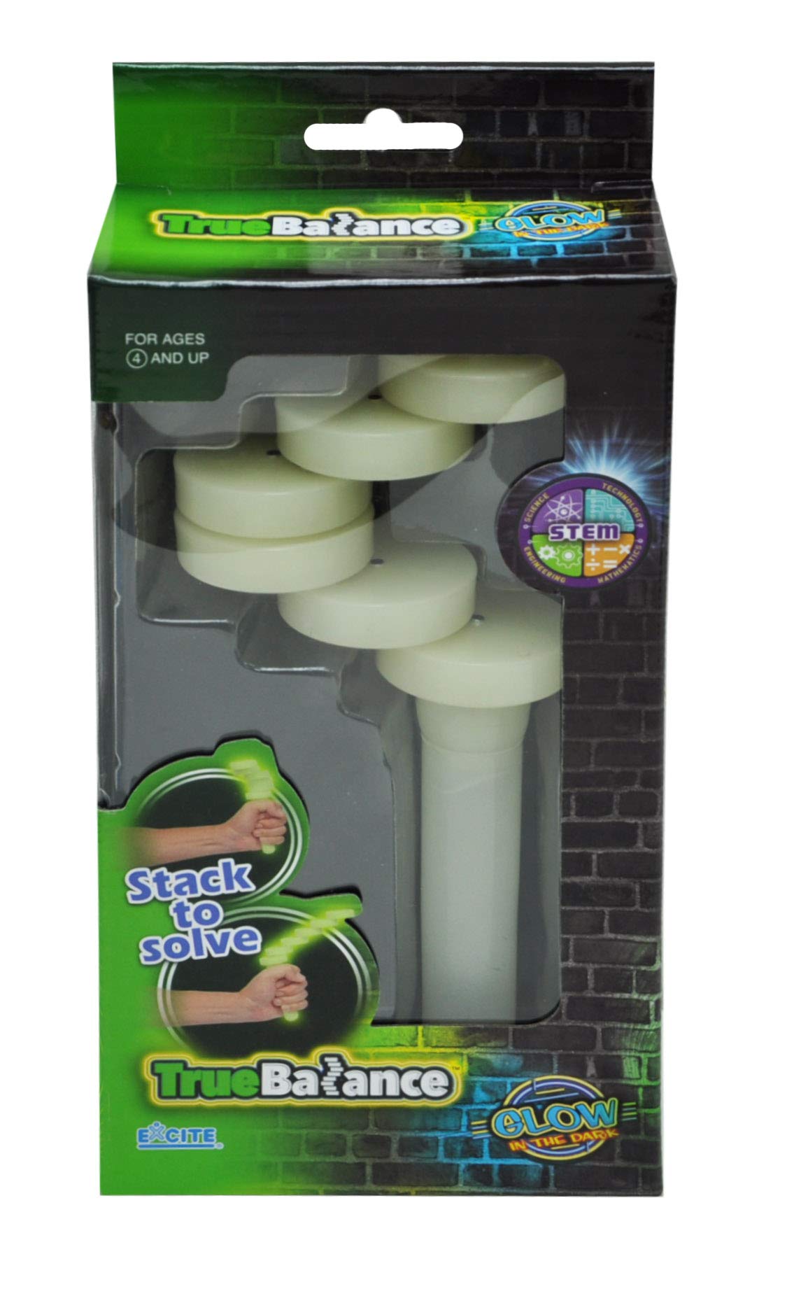TrueBalance coordination game glowing in the dark improves focus during family play