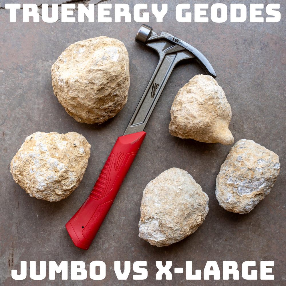 TruEnergy Break Your Own Geodes Kit gift-ready packaging simplifies gifting for birthdays or holidays.