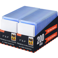 TRUGQ 400 card sleeves toploads set: complete protection for card collections on the go