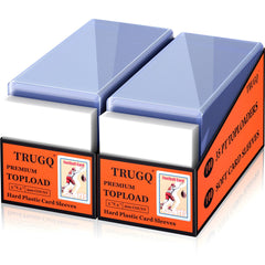 TRUGQ 400 hard top loader displaying crystal-clear protection for standard 3x4 cards.