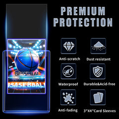 TRUGQ soft sleeve 2.6x3.7 protects against scratches while displaying cards