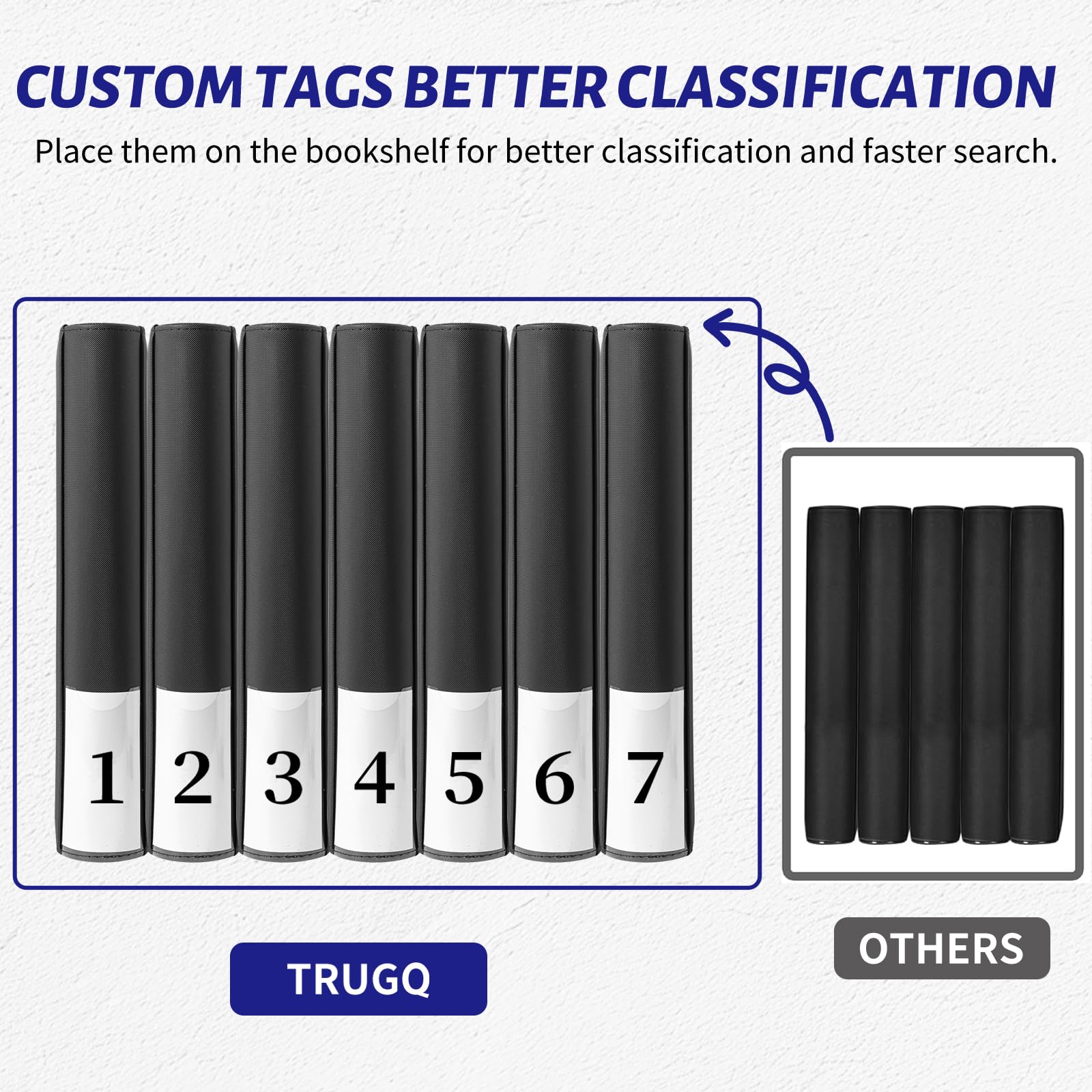 TRUGQ Toploader Binder full capacity demonstrates substantial storage for collections