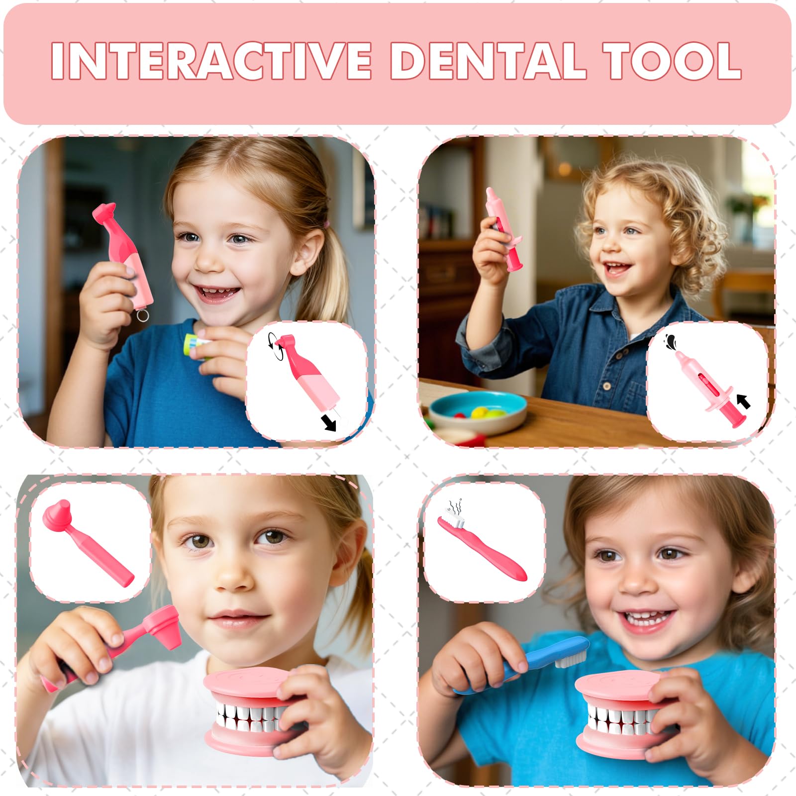 Trulloyoo Dentist Play Set sturdy storage bag helps tidy up after play