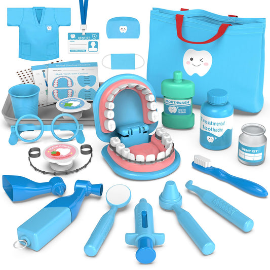 Trulloyoo Dentist Play Set drill for realistic dental care in pretend play.